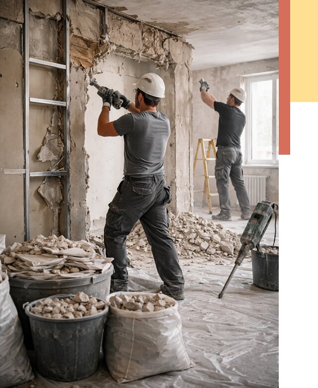 Демонтажные работы в отрадном от 2935 руб. — услуги и цена под ключ | ОТДЕЛОЧНИК-Трд