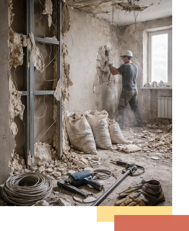 Профессиональный демонтаж зданий и конструкций в отрадном