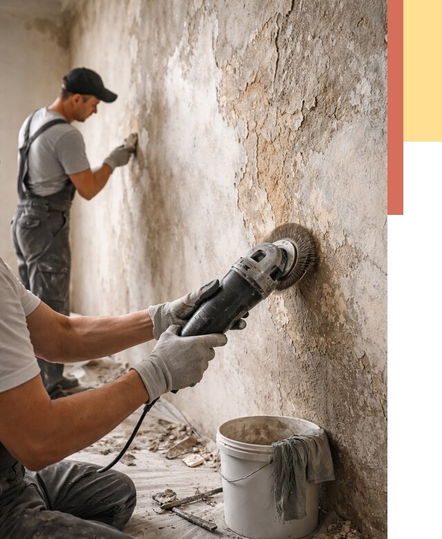 Снятие и удаление краски со стен в отрадном от 2283 руб. — ОТДЕЛОЧНИК-Трд