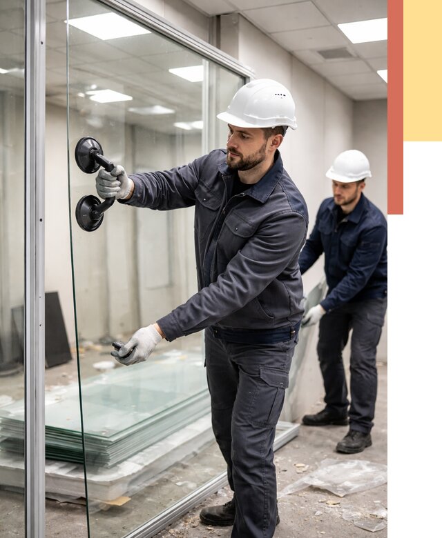 Демонтаж стеклянных перегородок в отрадном от 3478 руб. — быстро и недорого | ОТДЕЛОЧНИК-Трд