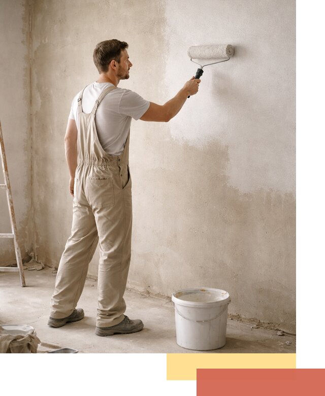 Грунтовка стен под отделку в отрадном профессиональным раствором