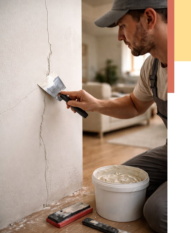 Заделка трещин и сколов в отрадном от 2663 руб. — быстро и недорого | ОТДЕЛОЧНИК-Трд