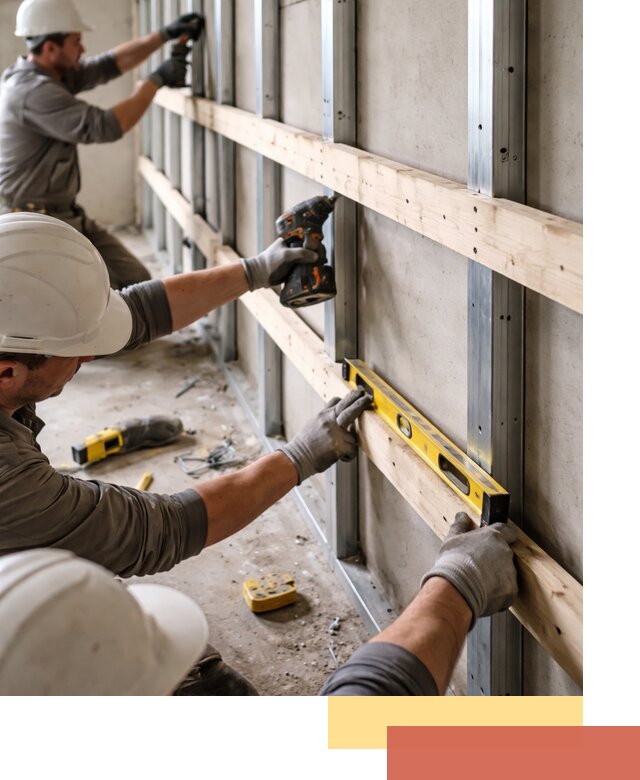 Устройство обрешетки под панели в отрадном