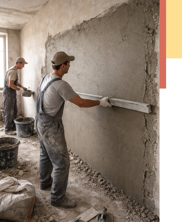 Цементная штукатурка стен в отрадном от 4892 руб/м2 — быстро и недорого | ОТДЕЛОЧНИК-Трд