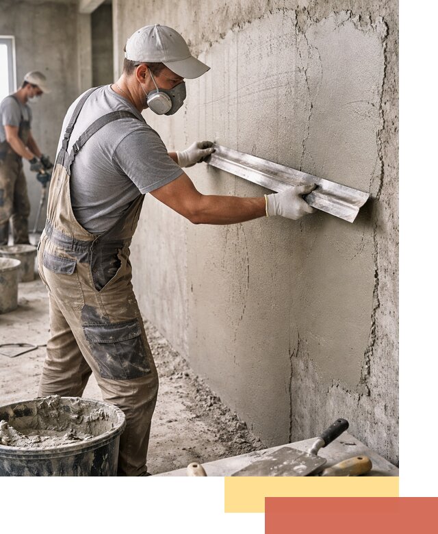 Штукатурка бетонных стен в отрадном качественно и долговечно