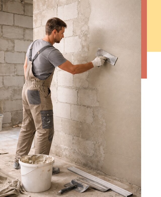 Штукатурка стен из газобетона в отрадном от 2283 руб./м2 — быстро и недорого | ОТДЕЛОЧНИК-Трд