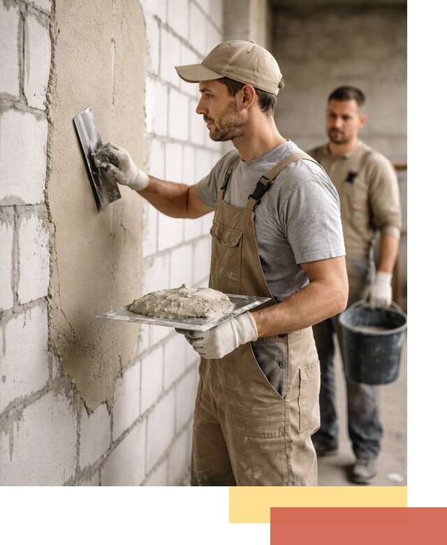 Штукатурка стен из газобетона в отрадном под ключ