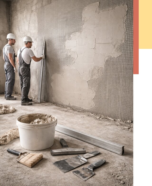 Штукатурка стен по сетке в отрадном от 5979 руб./м2 — быстро и недорого | ОТДЕЛОЧНИК-Трд