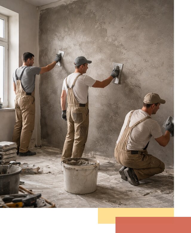 Декоративная штукатурка под бетон в отрадном для стен и потолков