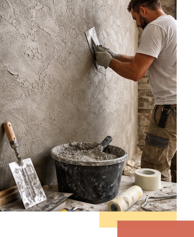 Декоративная штукатурка лофт в отрадном — отделка стен и потолков