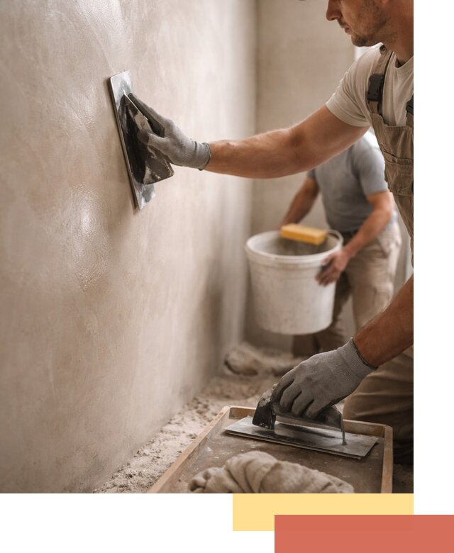 Нанесение марокканской штукатурки таделакт в отрадном