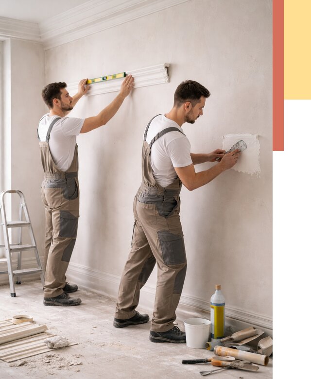 Монтаж лепнины на стены в отрадном от 4892 руб. — недорого, быстро | ОТДЕЛОЧНИК-Трд