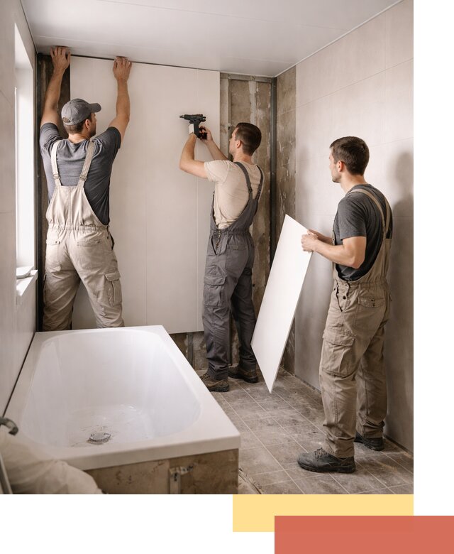 Отделка ванной панели ПВХ профессионально в отрадном