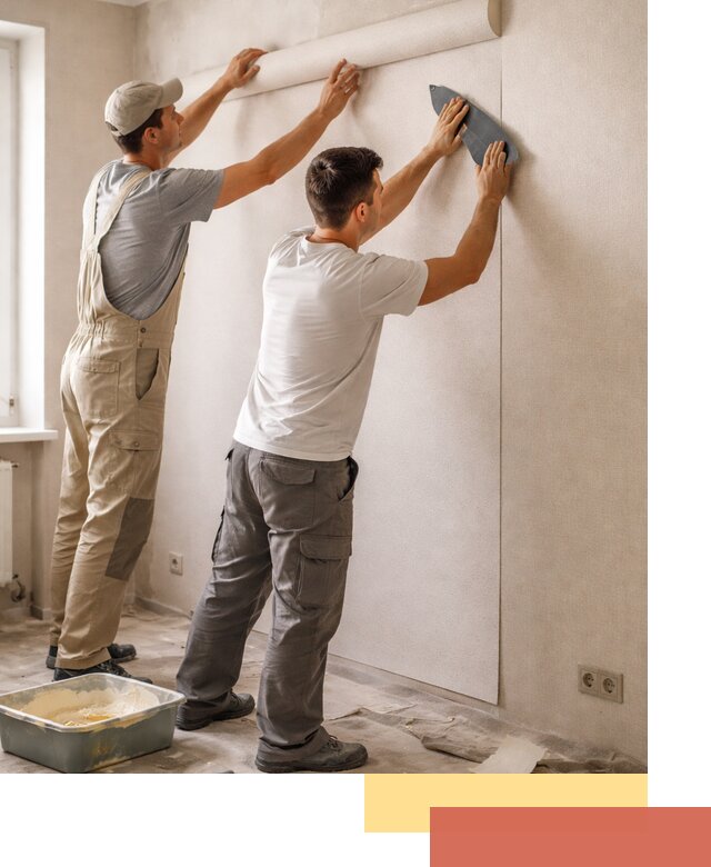 Поклейка виниловых обоев в отрадном профессионально и качественно