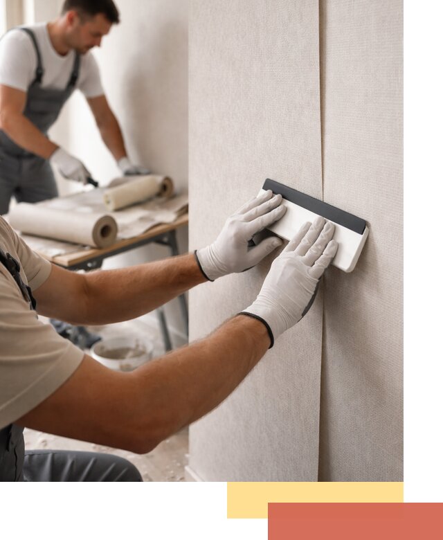 Поклейка обоев под покраску в отрадном профессионально и быстро