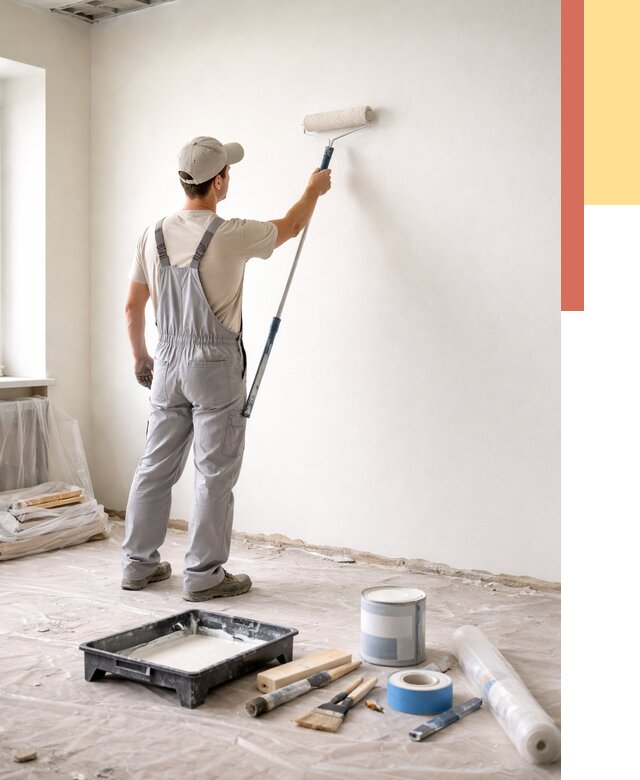 Покраска стен водоэмульсионной краской в отрадном от 489 руб. за м² | ОТДЕЛОЧНИК-Трд