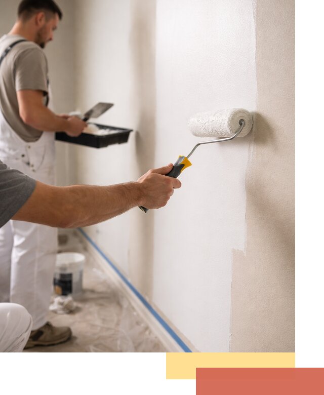 Покраска стен акриловой краской профессионально в отрадном