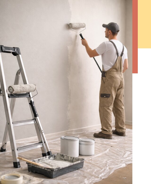 Покраска стен латексной краской в отрадном от 4892 руб. за м2 | ОТДЕЛОЧНИК-Трд