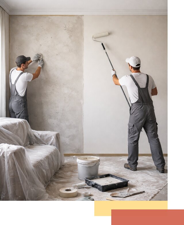 Покраска стен антивандальной краской в отрадном