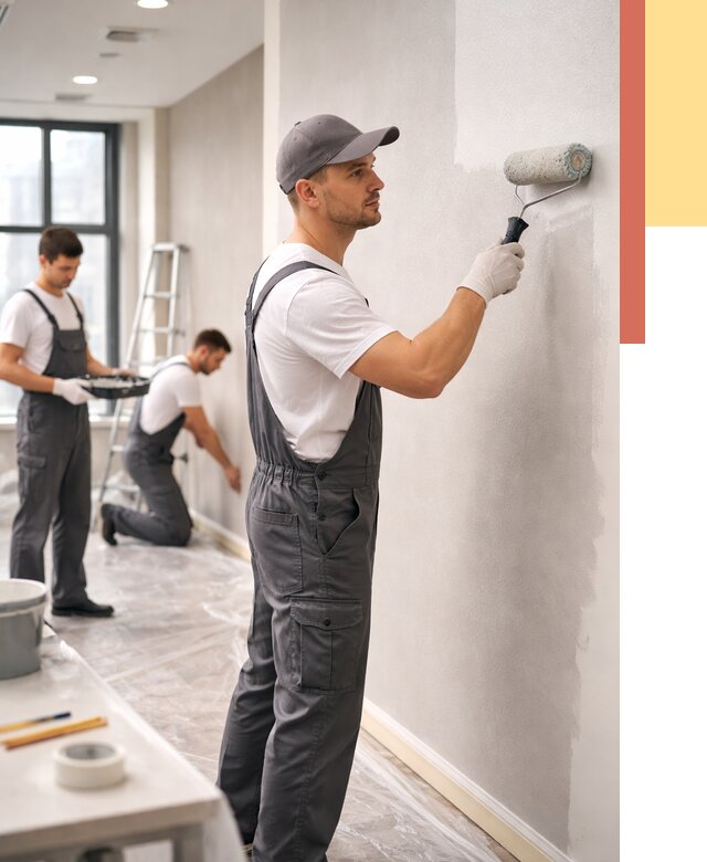 Покраска стен в офисе в отрадном от 9240 руб. — быстро и недорого | ОТДЕЛОЧНИК-Трд