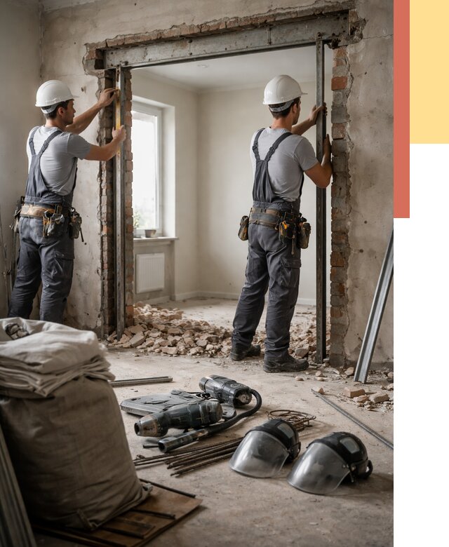 Расширение дверного проема в отрадном от 13588 руб. под ключ | ОТДЕЛОЧНИК-Трд