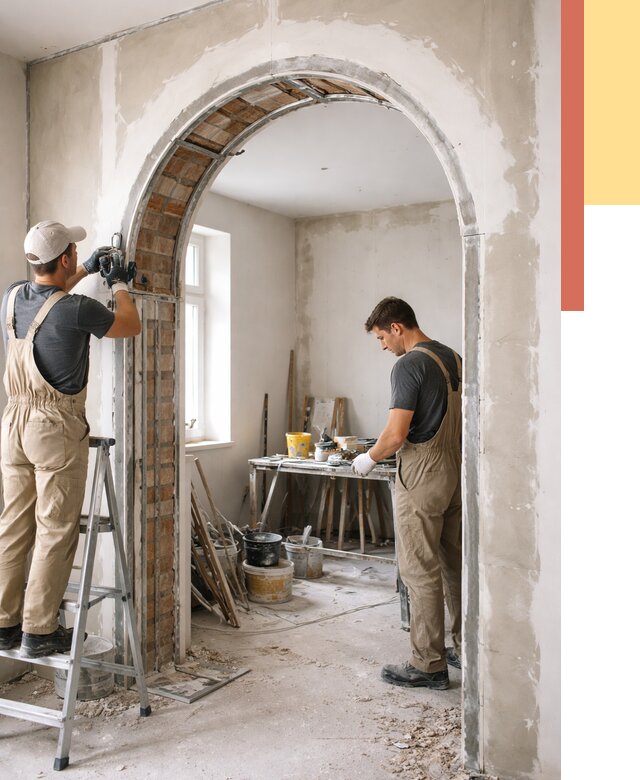 Устройство арочного проема в отрадном от 10327 руб. под ключ — быстро и недорого | ОТДЕЛОЧНИК-Трд