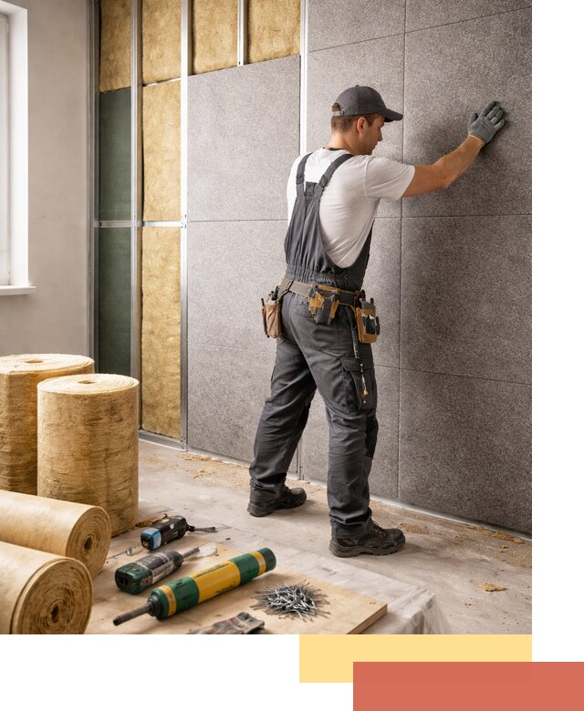 Профессиональная шумоизоляция стен в отрадном для квартиры и офиса