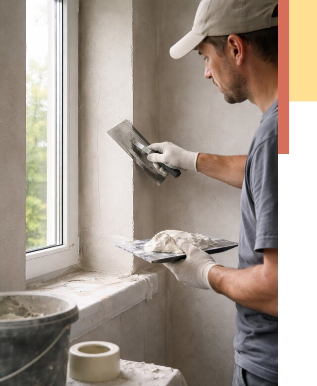 Штукатурка откосов в отрадном от 4892 руб/м² — услуги и выравнивание под ключ | ОТДЕЛОЧНИК-Трд