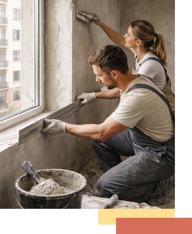 Штукатурка откосов дверей и окон профессионально в отрадном