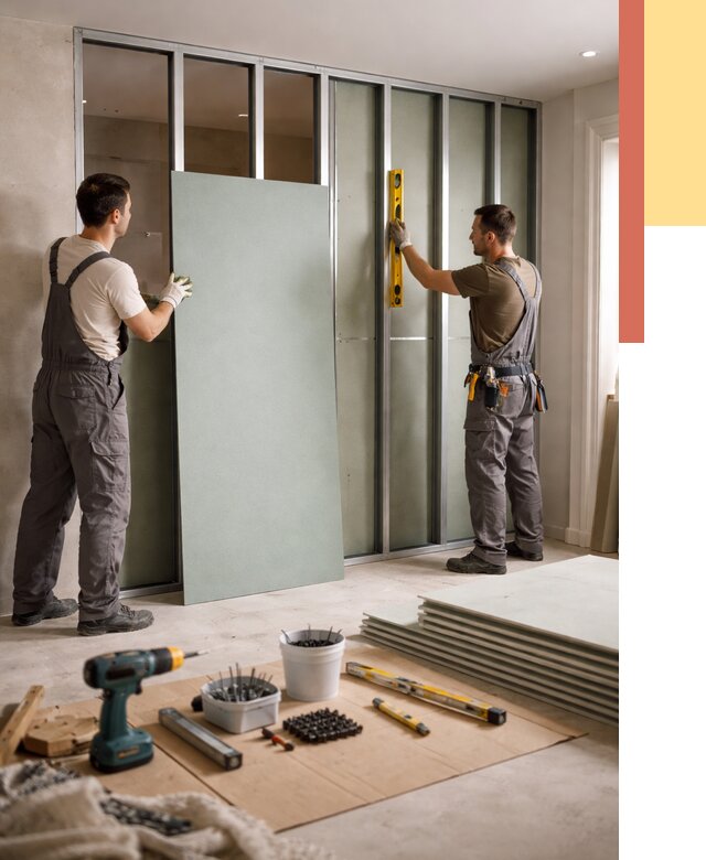 Перегородка из влагостойкого гипсокартона в отрадном от 5218 руб. — монтаж под ключ | ОТДЕЛОЧНИК-Трд