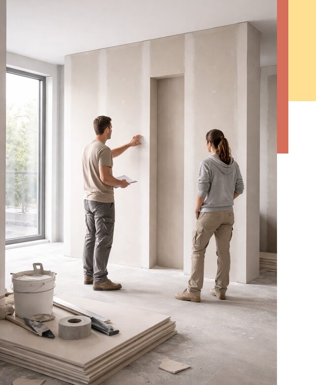 Зонирующая перегородка из гипсокартона в отрадном от 3044 руб. под ключ | ОТДЕЛОЧНИК-Трд