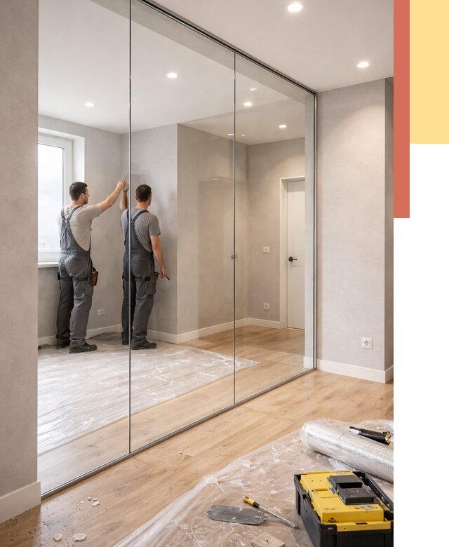 Безрамные стеклянные перегородки в отрадном — монтаж от 10327 руб. | ОТДЕЛОЧНИК-Трд