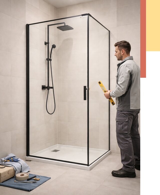 Стеклянные перегородки для душа в отрадном от 13588 руб. | Монтаж под ключ — ОТДЕЛОЧНИК-Трд