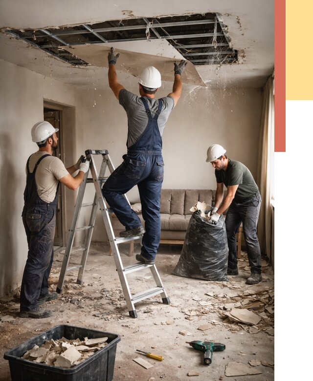 Демонтаж гипсокартонного потолка в отрадном от 457 руб. за м2 — ОТДЕЛОЧНИК-Трд