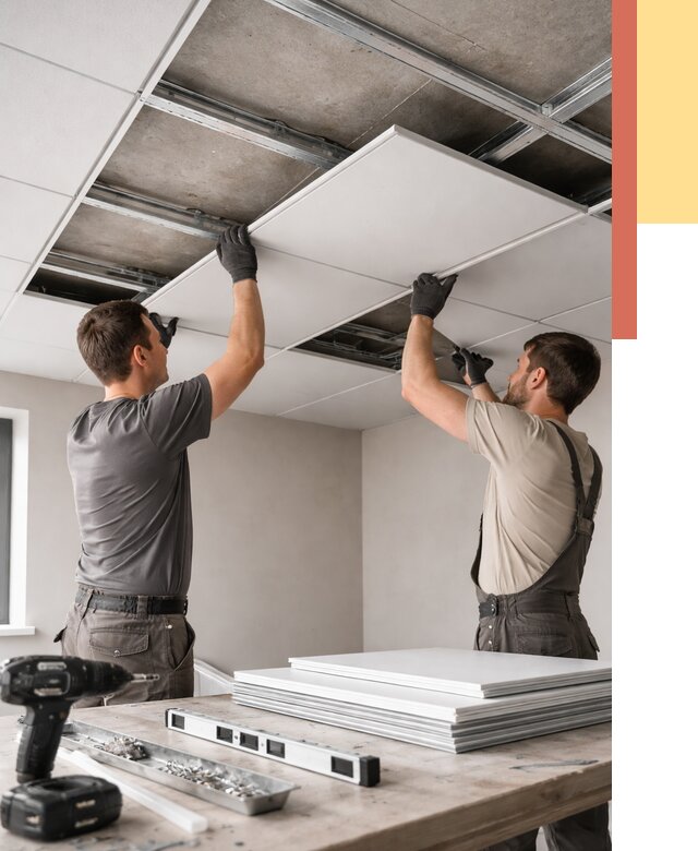 Монтаж кассетного потолка в отрадном от 4892 руб/м2 — установка и сборка | ОТДЕЛОЧНИК-Трд