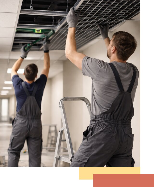 Монтаж потолка Грильято в отрадном: установка под ключ качественно