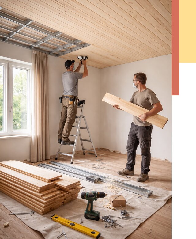 Монтаж потолка из вагонки в отрадном от 7066 руб. | Быстро и недорого — ОТДЕЛОЧНИК-Трд