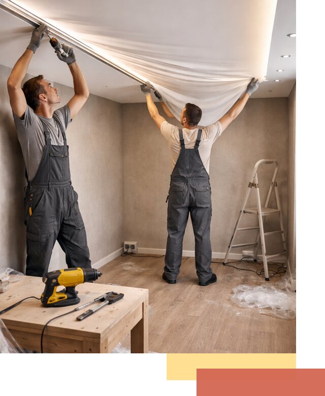 Монтаж натяжного потолка с подсветкой в отрадном цена и сроки