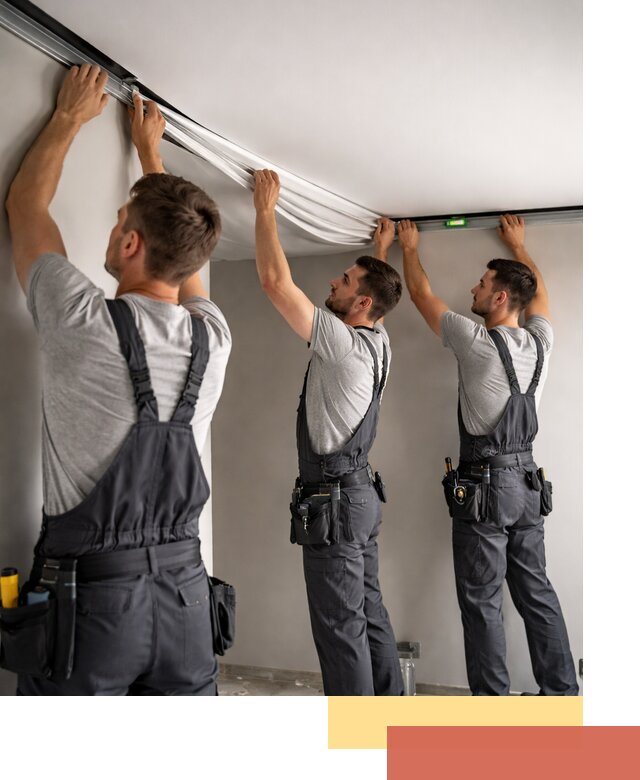 Теневые натяжные потолки в отрадном: монтаж и отделка быстро и качественно