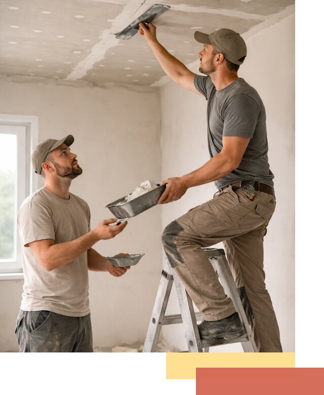 Шпаклевка потолка из гипсокартона в отрадном качественно и быстро