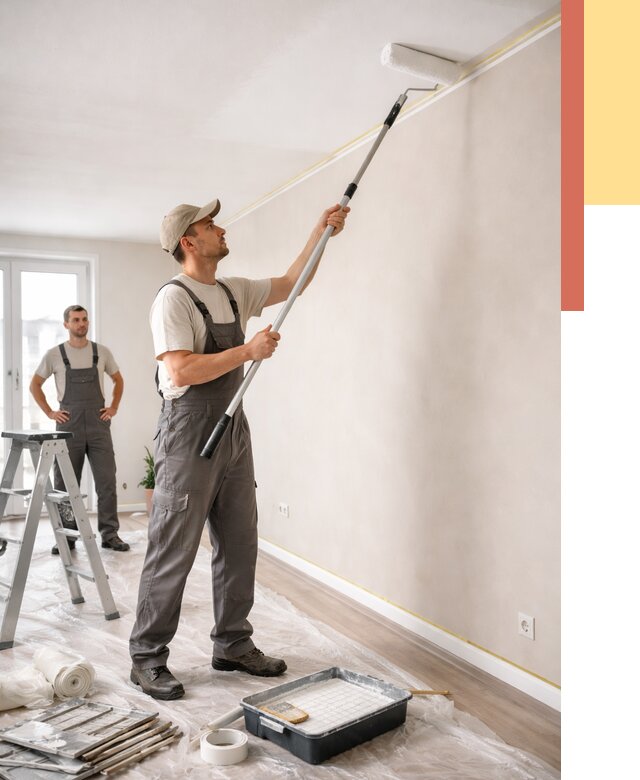 Покраска потолка из гипсокартона в отрадном от 4892 руб./м2 — услуги под ключ | ОТДЕЛОЧНИК-Трд