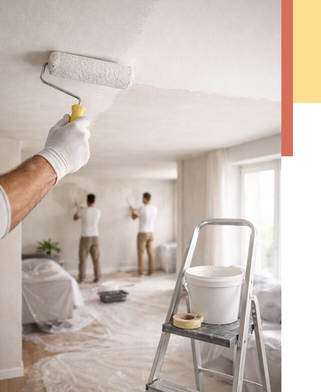 Покраска потолка акриловой краской в отрадном от 2718 руб. | ОТДЕЛОЧНИК-Трд