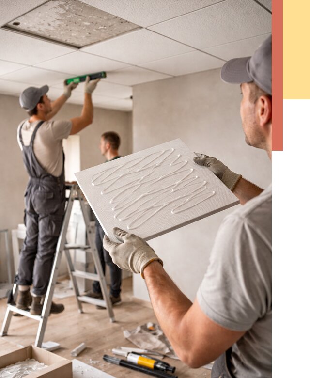 Монтаж потолочной плитки в отрадном от 4892 руб. — быстро и недорого | ОТДЕЛОЧНИК-Трд