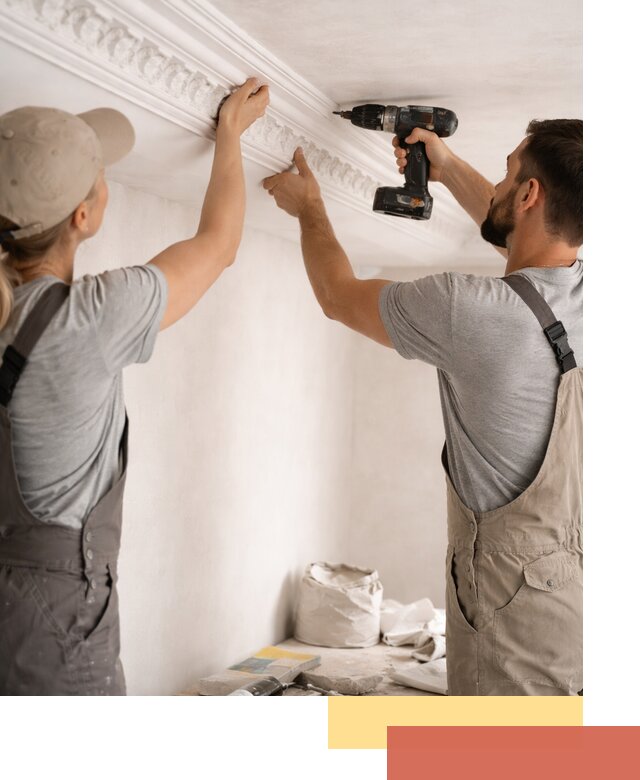 Профессиональный монтаж лепнины на потолок в отрадном