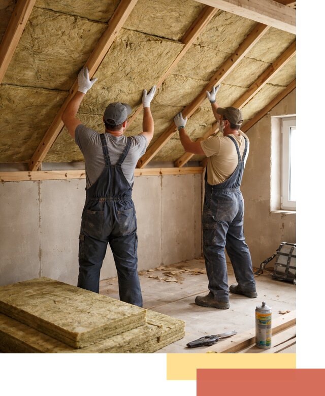 Утепление потолка минеральной ватой в отрадном