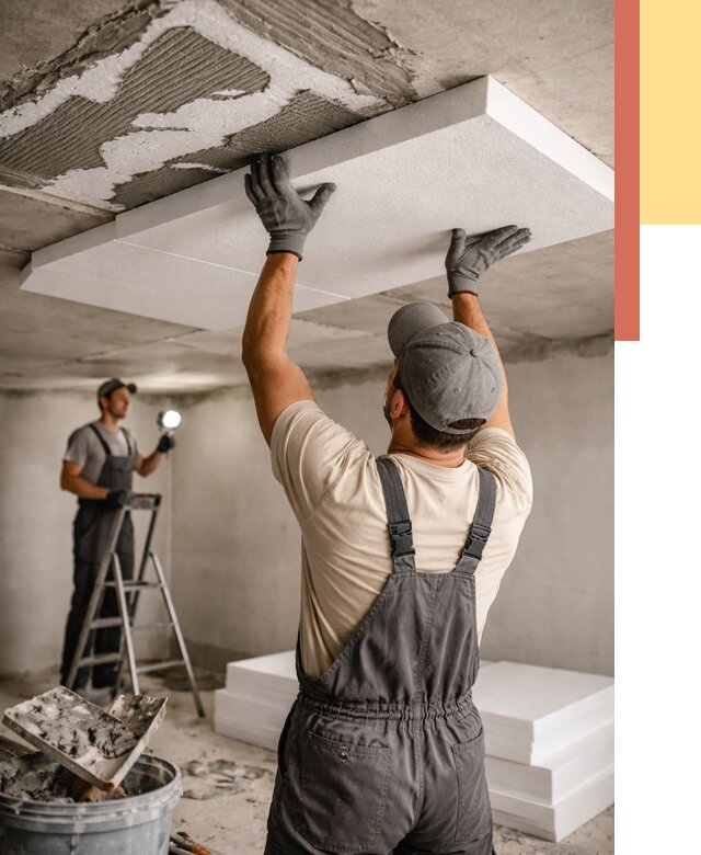 Утепление потолка пенопластом в отрадном от 4892 руб/м2 — недорого и быстро | ОТДЕЛОЧНИК-Трд