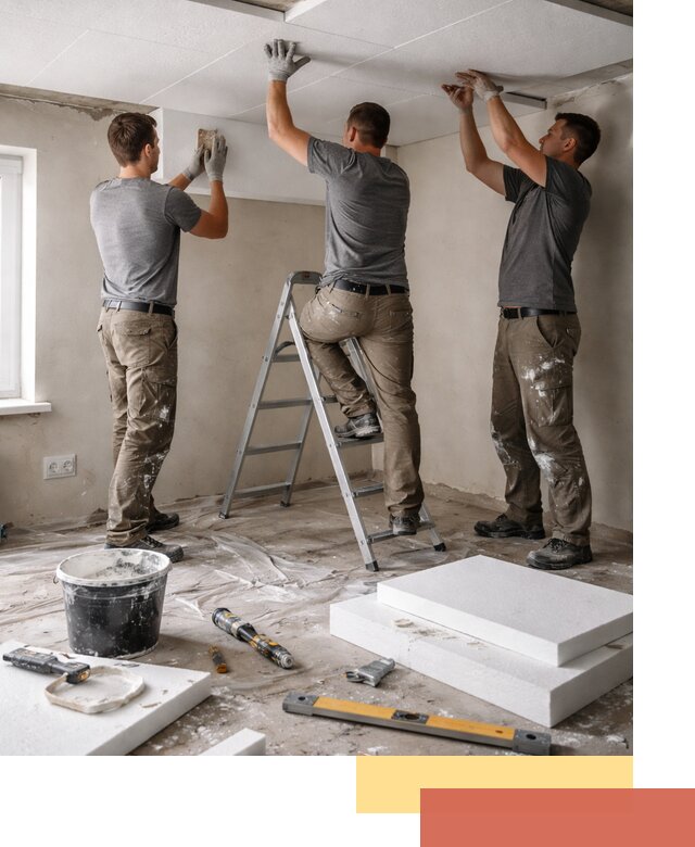 Утепление потолка пенопластом в отрадном быстро и качественно