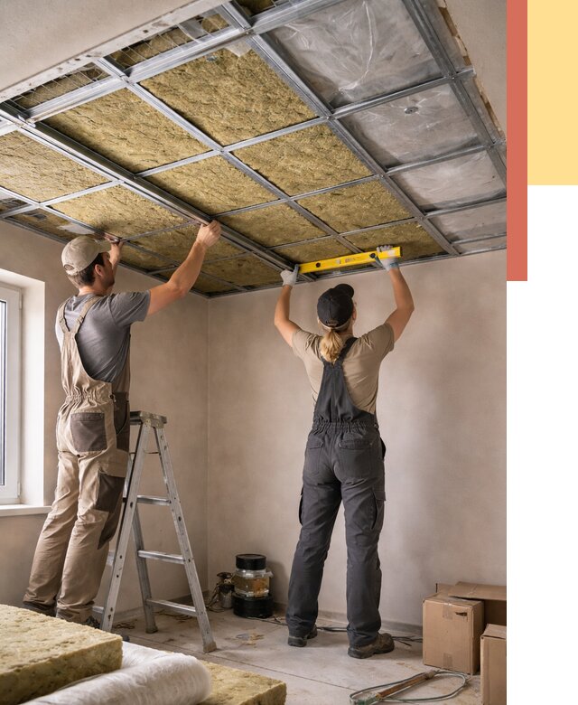 Шумоизоляция потолка в отрадном от 1359 руб. под ключ — услуги ОТДЕЛОЧНИК-Трд