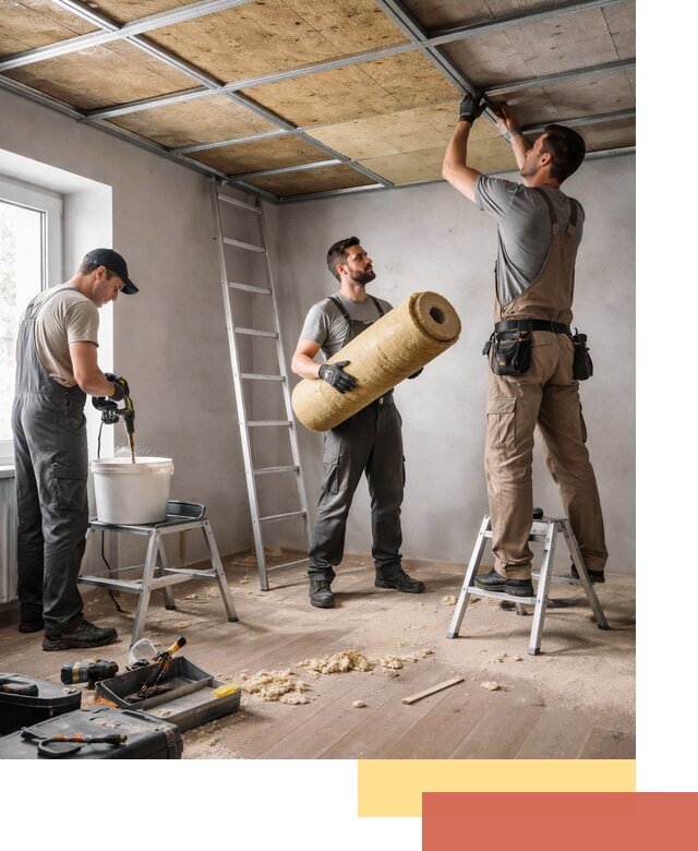 Шумоизоляция потолка в отрадном: профессиональный монтаж и отделка